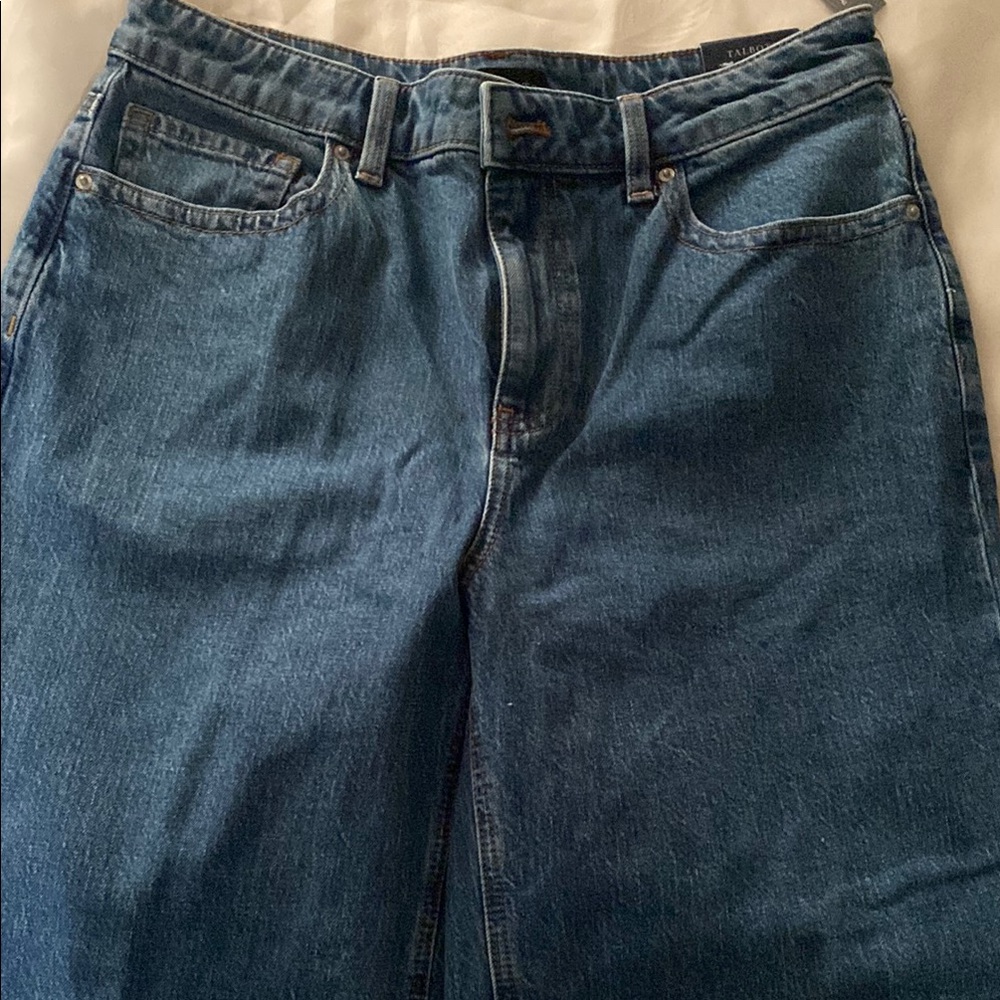 Talbots Blue Ankle Cropped Jeans with Classic Stitching